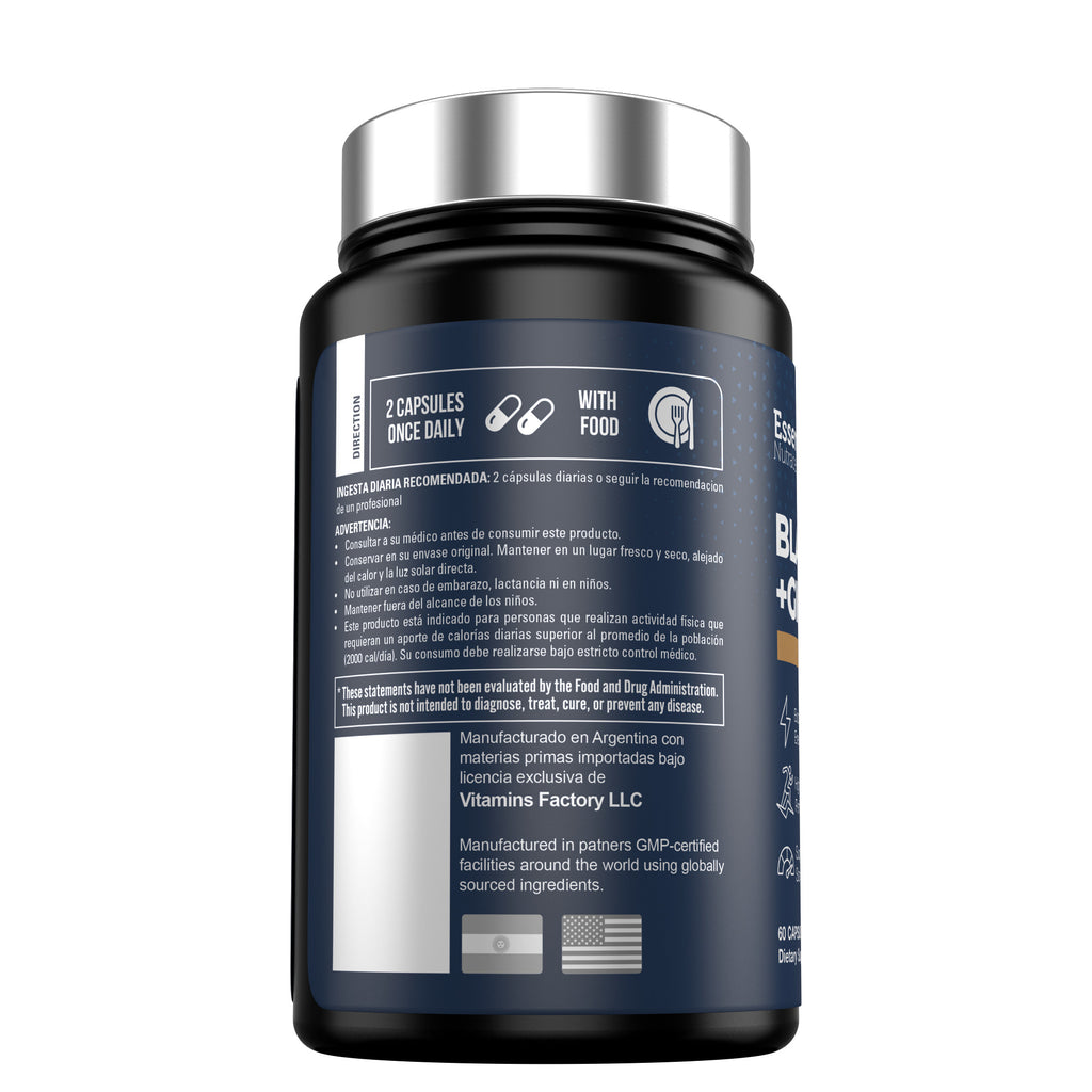BLACK MACA + GINSENG 1500mg | 60 Caps