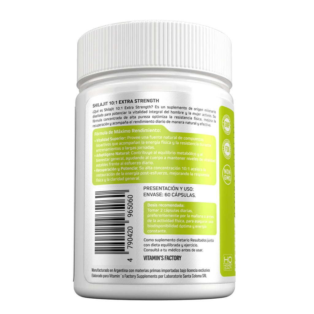 SHILAJIT 10 en 1 EXTRA STRENGTH
